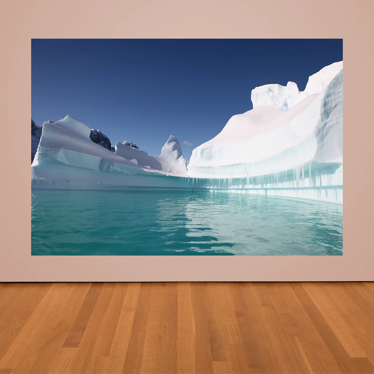 Telón de fondo de invierno antártico, tema de naturaleza, mar, Iceberg, Fondo de fotografía, decoración de pared de fiesta, cartel, accesorios de estudio fotográfico