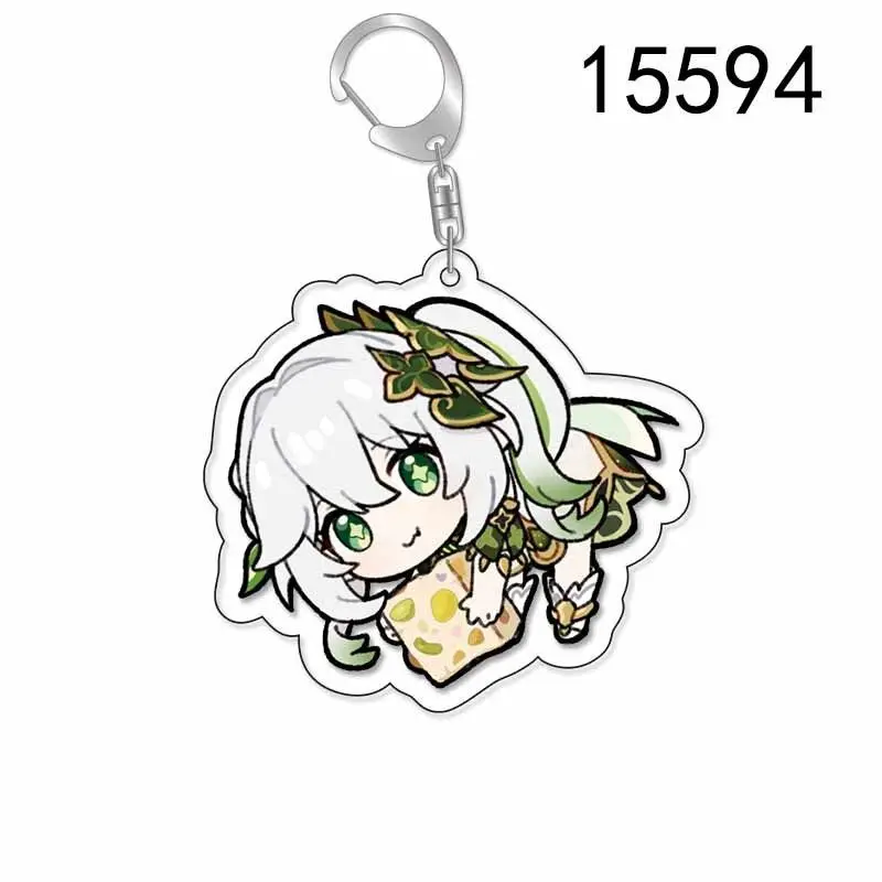 Recycled Acrylic Keychain for Genshin Impact Scaramouche Nahida Nilou Layla Keychain Couple Pendant Cartoon Classic Gift