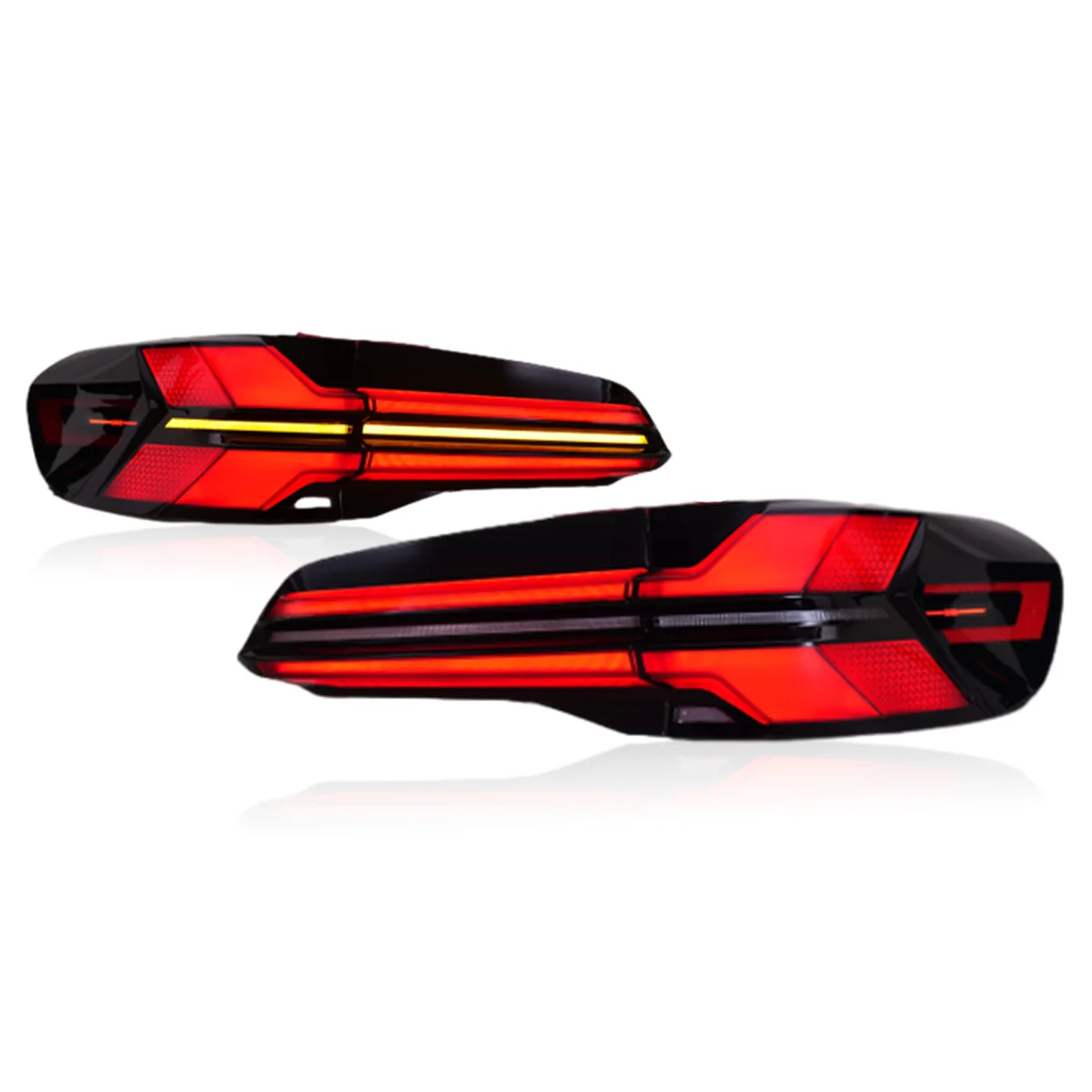 TYPY Auto-Rückleuchten für BMW G05 X5 2018-2023 LED-Rücklichter DRL Start Dynamischer Sequentieller Blinker