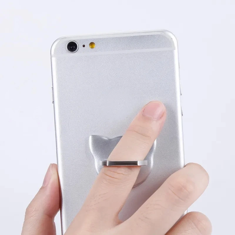 حامل هاتف محمول عالمي مع البنصر ، القط لطيف ، حامل لوحي ، دوران 360 بوصة ، قابلة للطي ، آيفون و شاومي