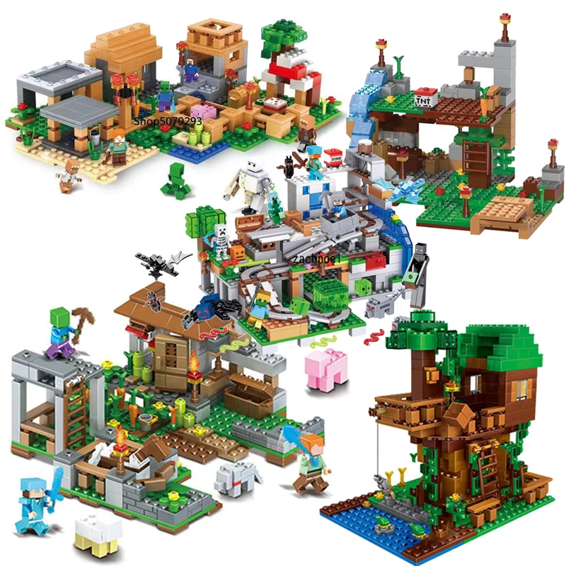 

2025Architecture Model gift Alex Zombie Action Building Blocks Classic Model Sets Bricks Kids Kits For Boys Toys Children
