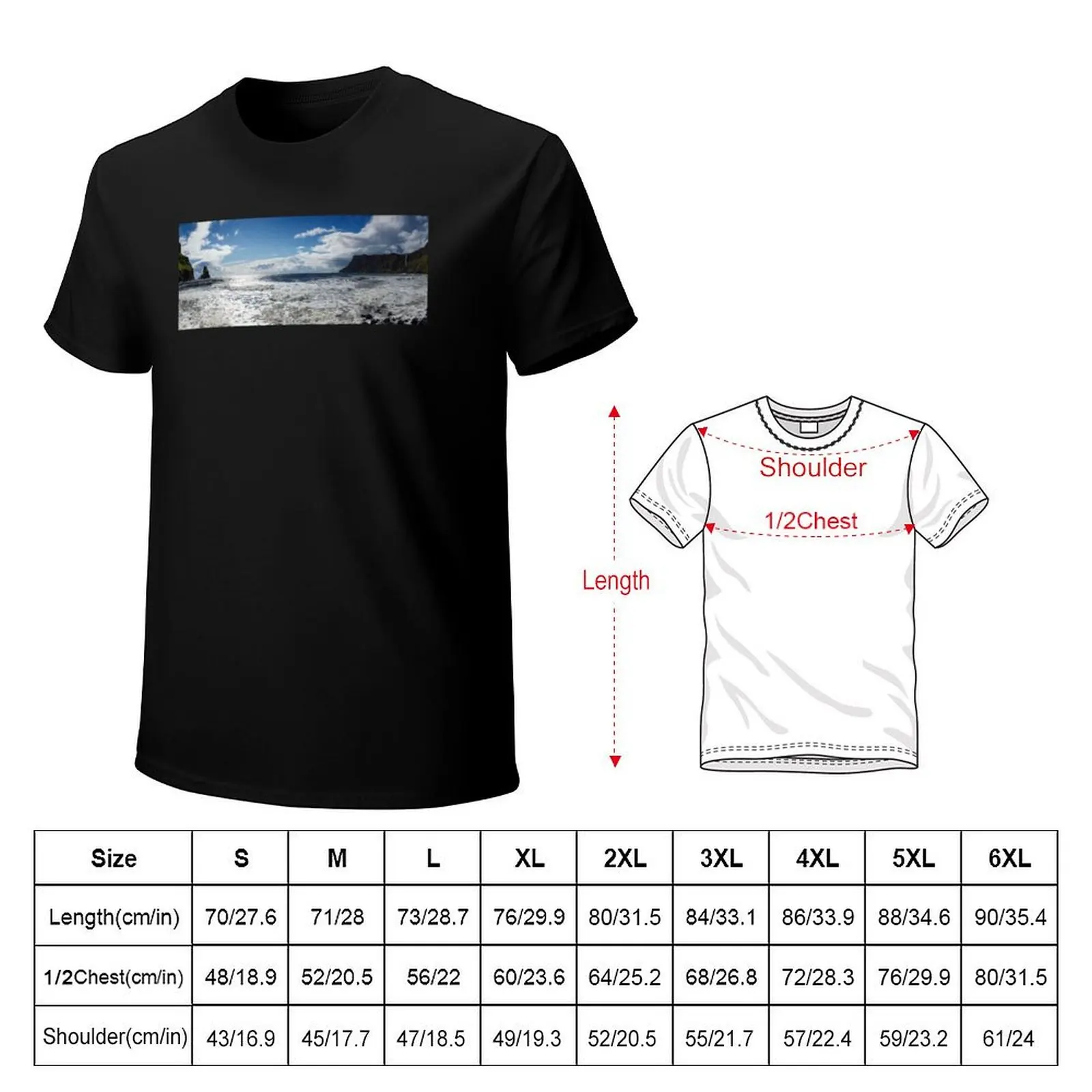 Panoramic view of Talisker Bay Isle of Skye T-Shirt t shirt man luxury T-Shirt