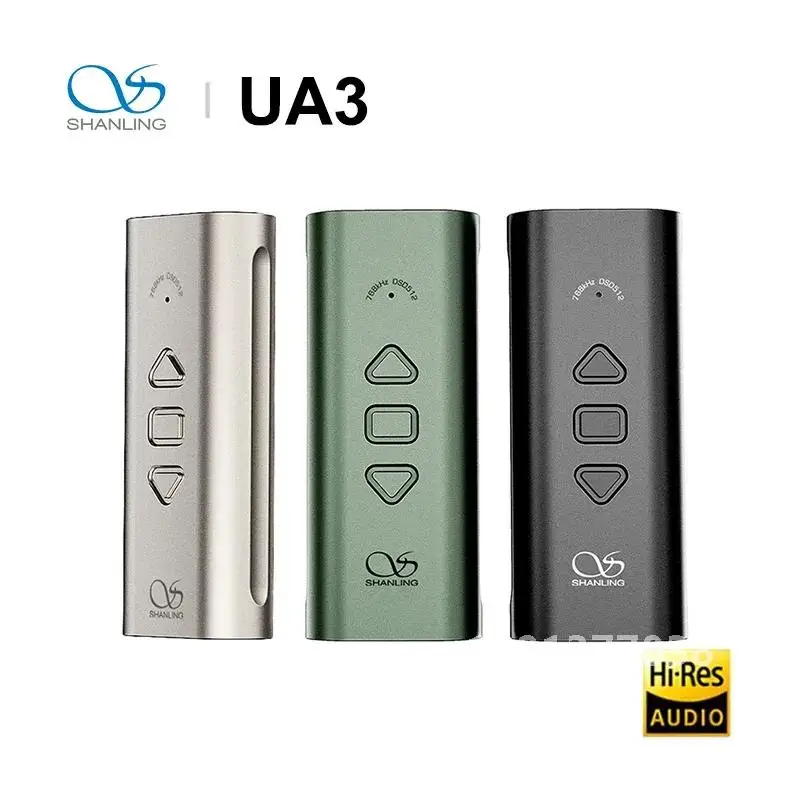 SHANLING UA3 Hi-res HIFI Portable USB DAC AMP AK4493SEQ Line Balanced Audio Out Type-C to 3.5mm 4.4mm for Switch PC Phones