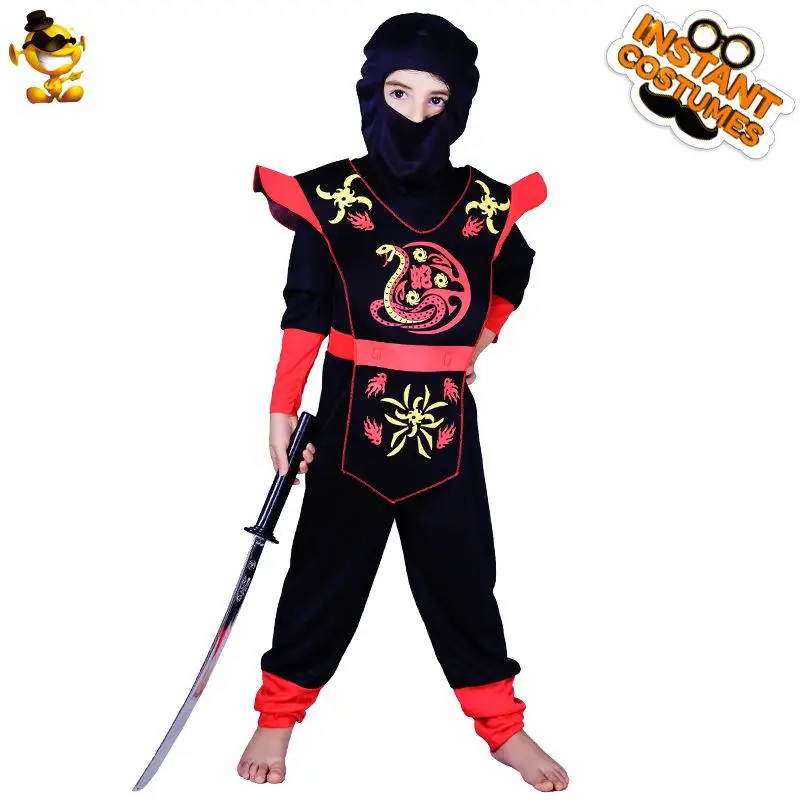 

Halloween Children's Ninja Costume Role-playing Performance Clothes Small Kid's Ninja Set Stage Props Traditional Chinese Fes...