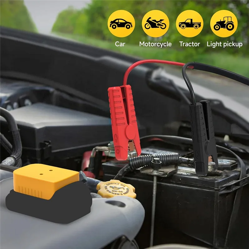 VELIF-Jump Starter Cable For  20V Battery For Jump Starting Using Tool Portable Battery Jumper Starter