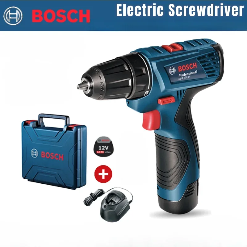 Bosch Electric Drill 12V Cordless Electric Screwdriver Lithium Battery Multi functional Electric Tool Charging Drill