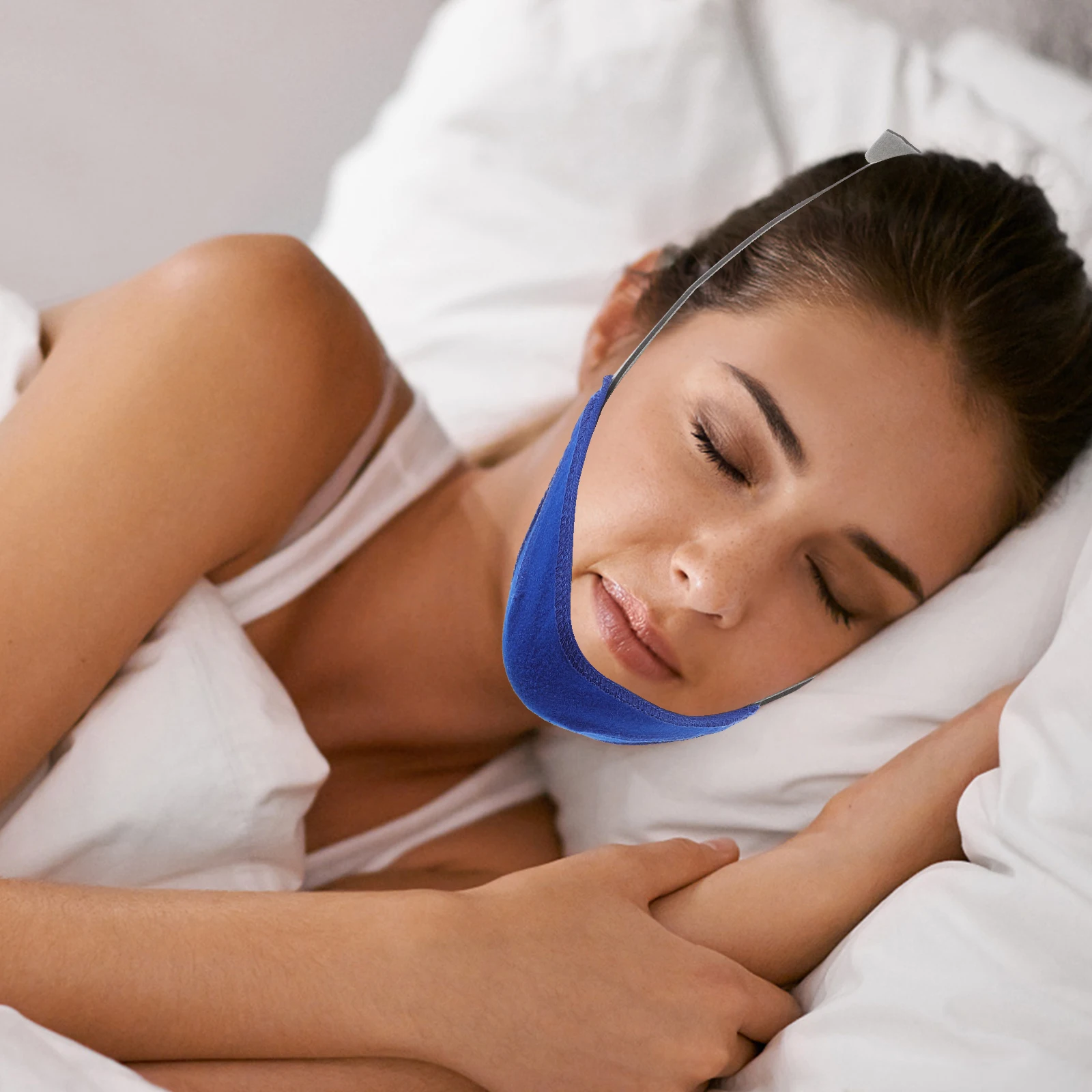 

Comfortable Chin Strap Unisex Elastic Snoring Solution Strap Breathable Replaceable Chain Support For Sleeping