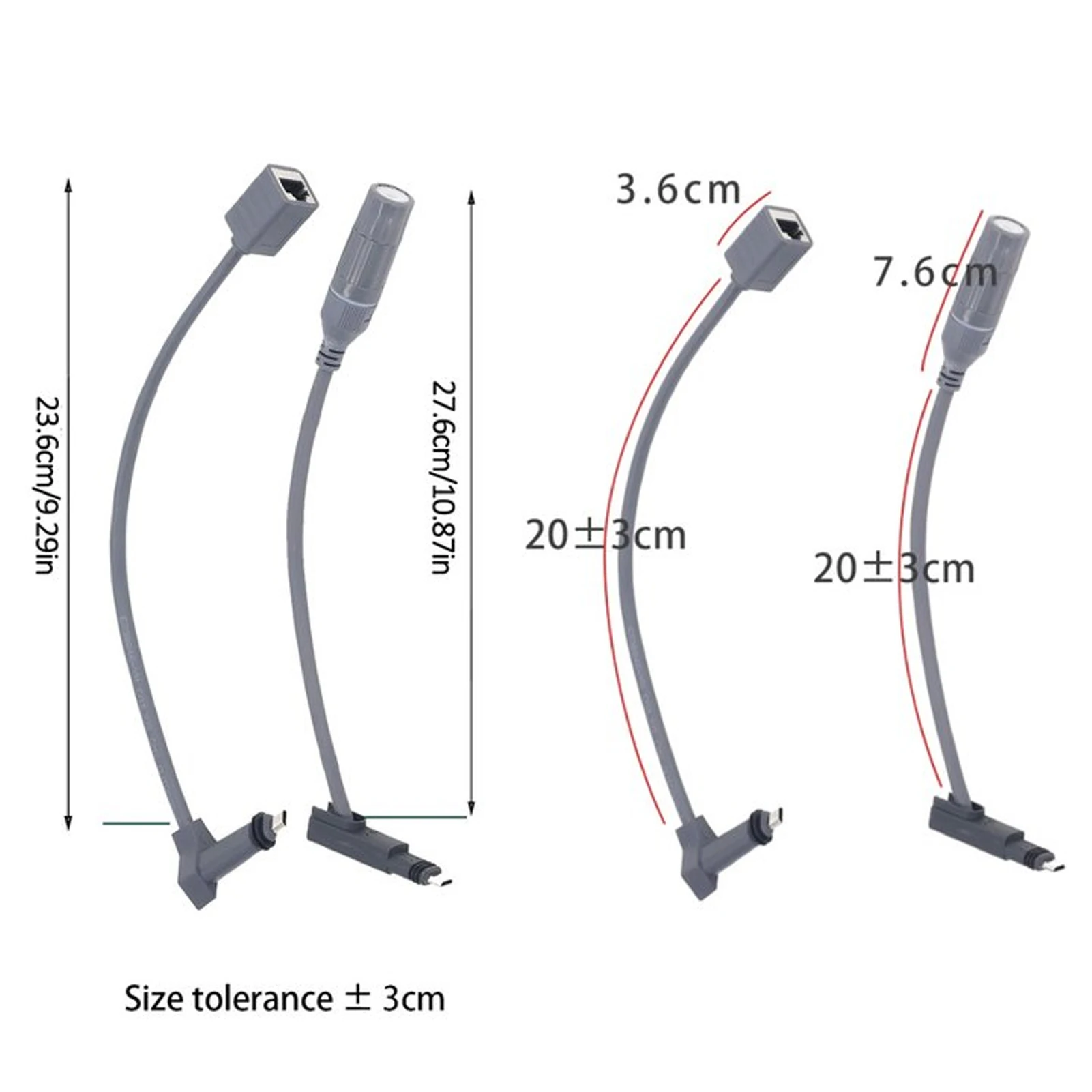 For Starlink SPX Plug to RJ45 Adapter Cable Extension Connector 24AWG Single Core SPX to RJ45 Adapter for Starlink Gen 2