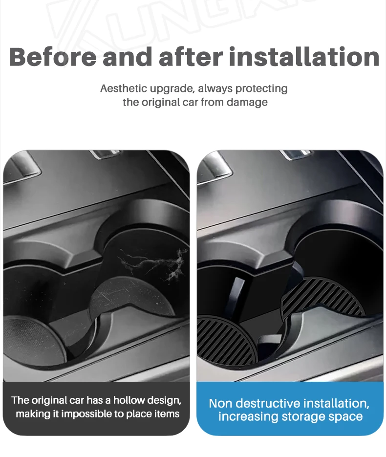 Silikon für Mazda CX-60 CX-70 CX-80 CX-90 2024 2025 2026 Mittelkonsole Getränkehalter-Begrenzer Premium-Aufbewahrung – Detail 3