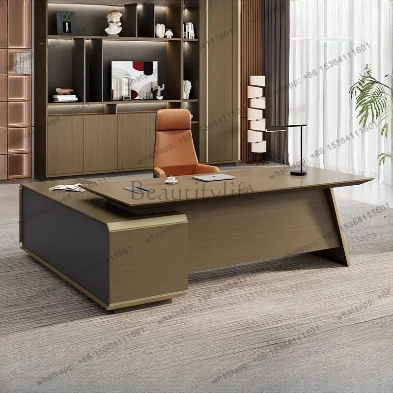 LJY Home Luxury Cheap Computer Desks With Storage Computer Desks Lshape Modern Office Furniture With Drawers Executive Office De