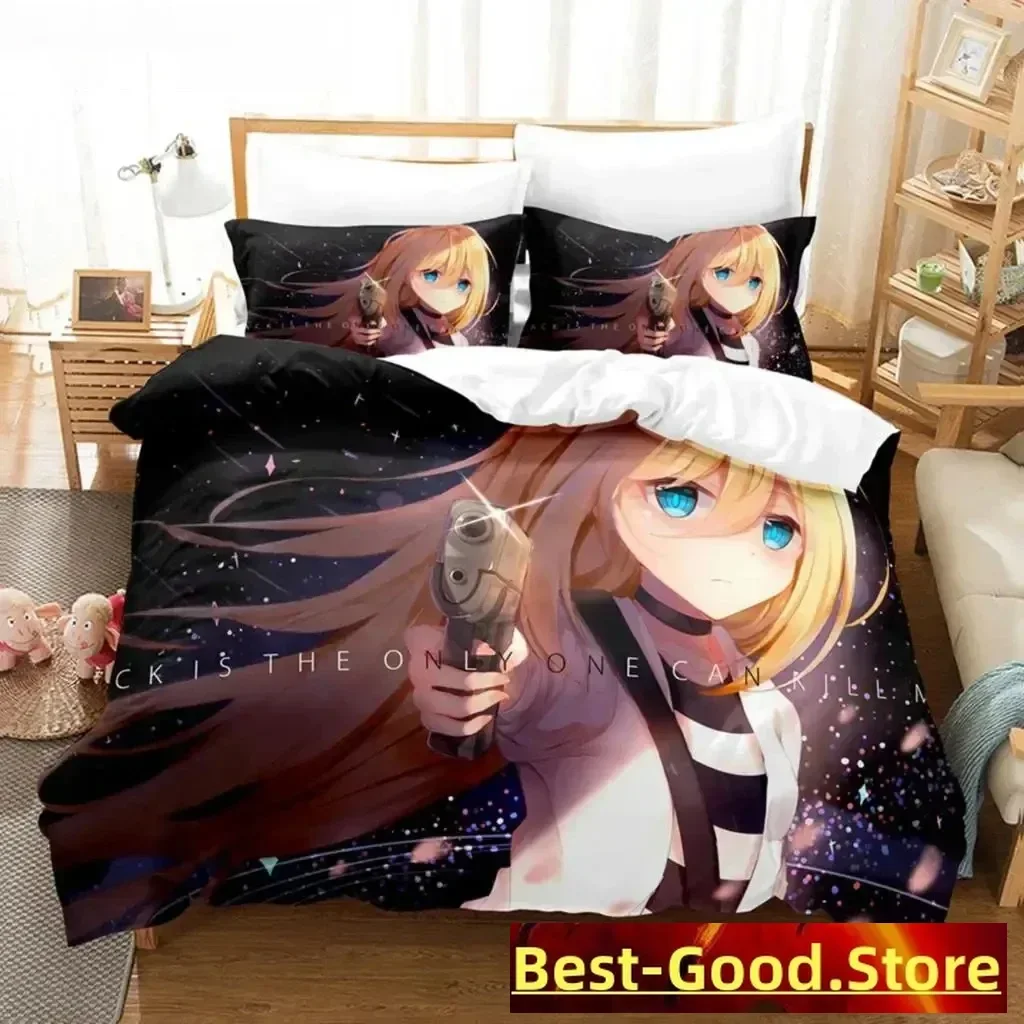 3d Print Anime Angels of Death Bedding Set Boys Girls Twin Queen Size Duvet Cover Pillowcase Bed Kids Adult Home Textiles