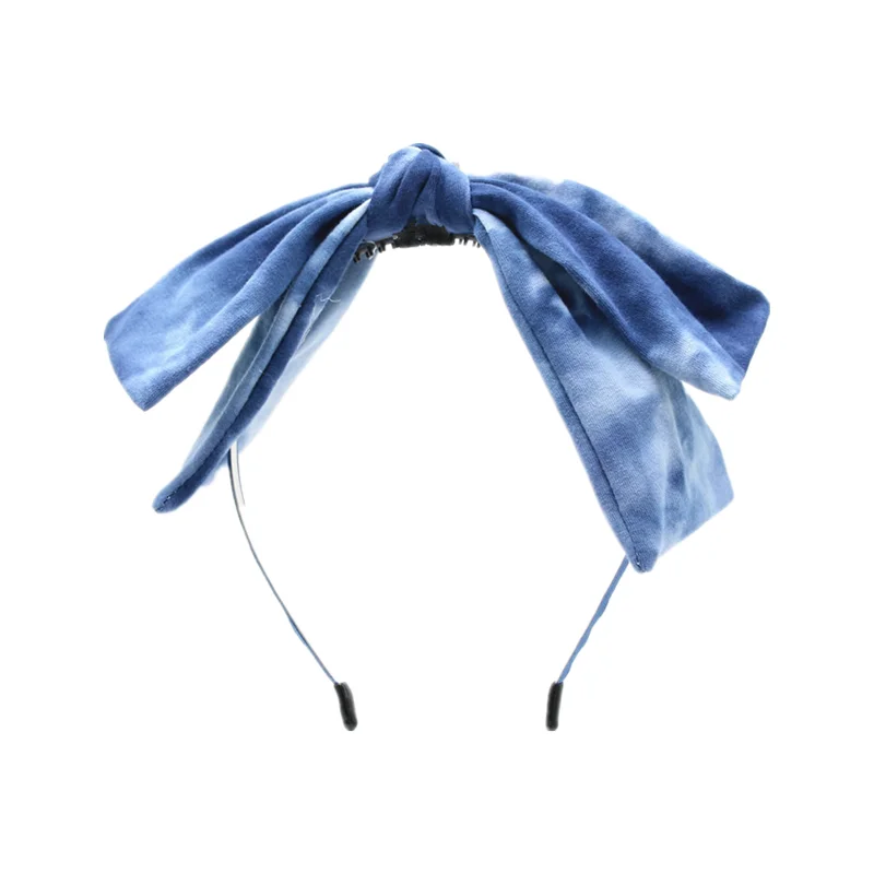 

Popular Headband Hair Bows Hair Bands For Women Hairband Girls Hair Accessories Party Mujer bow hairband Ink painting-1
