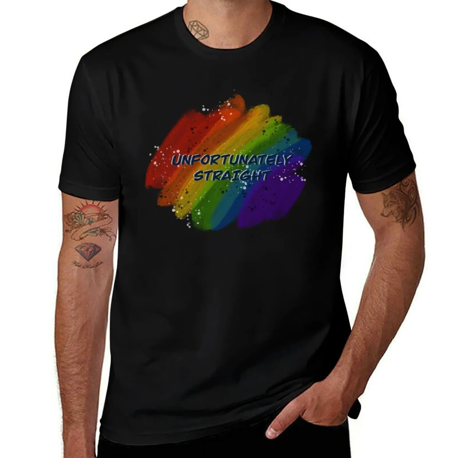 Unfortunately straight T-Shirt Big Size Simple T-Shirt