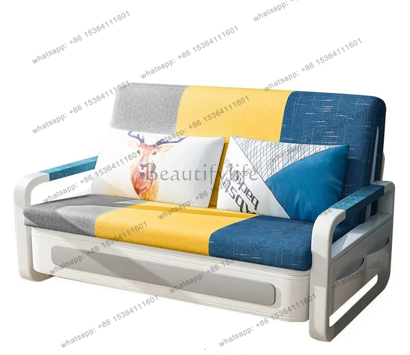 Northern Sofa Bed Multi-Functional Extendable Push-Pull Single Double Storage