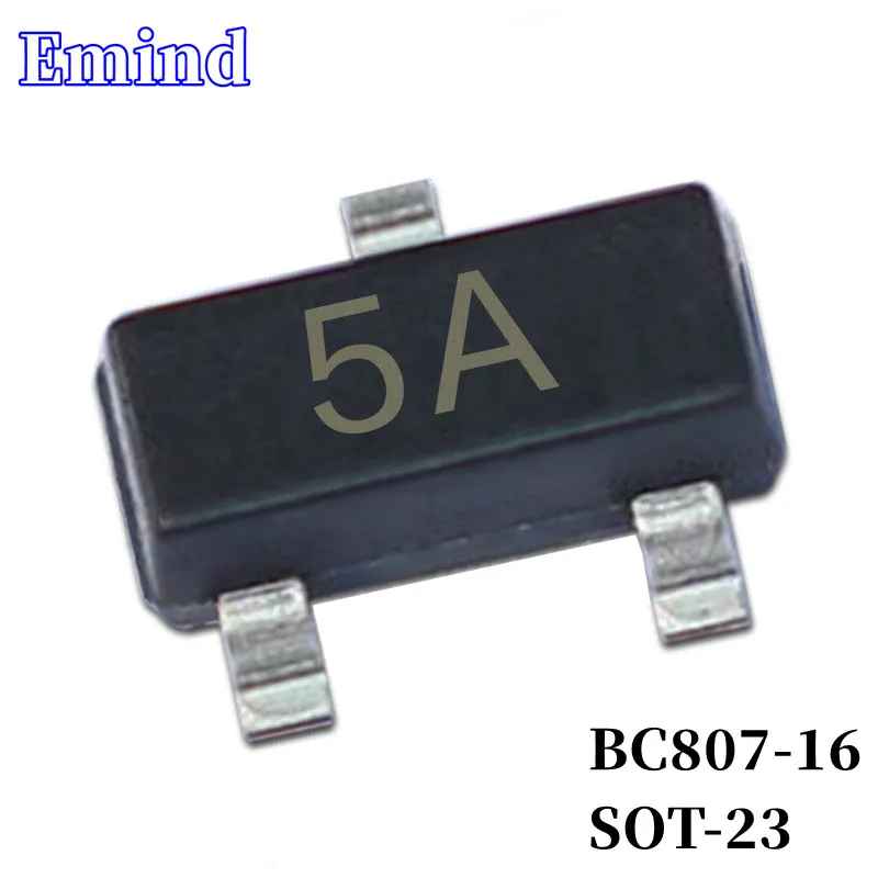 100/200/300Pcs BC807-16 SMD Transistor Footprint SOT-23 Silkscreen 5A Type PNP 45V/1000mA Bipolar Amplifier Transistor