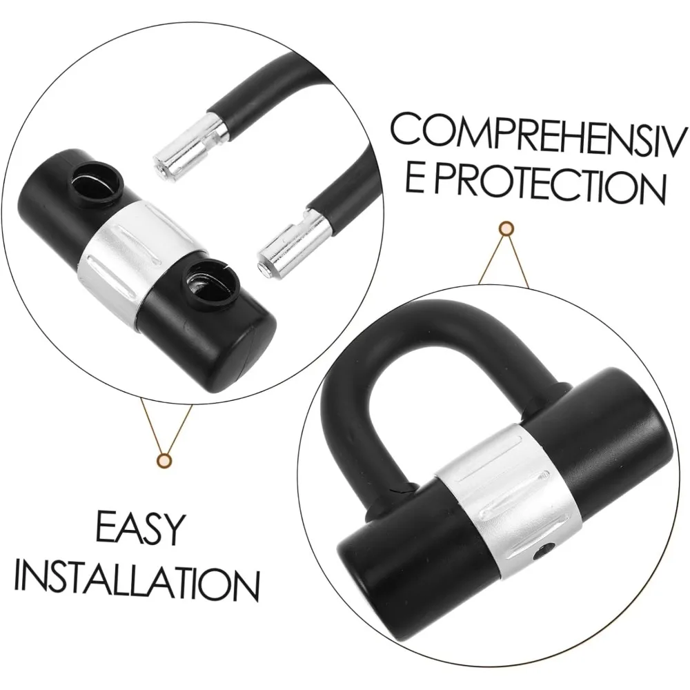 1 Pcs U-Shaped Lock Electric Vehicle Waterproof Anti-Theft Mountain Bike Anti-Hydraulic Shear Highway C-Level Lock Padlock