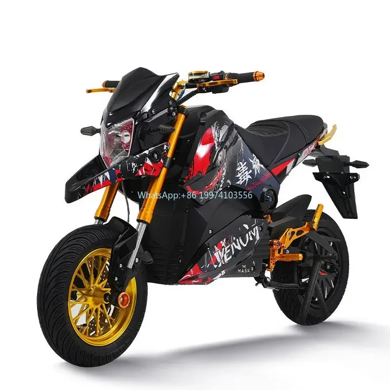 With fat tire2024 Factory Price Brushless 5000watt 8000 watts 72v Hub Motor Electric Motorcycle