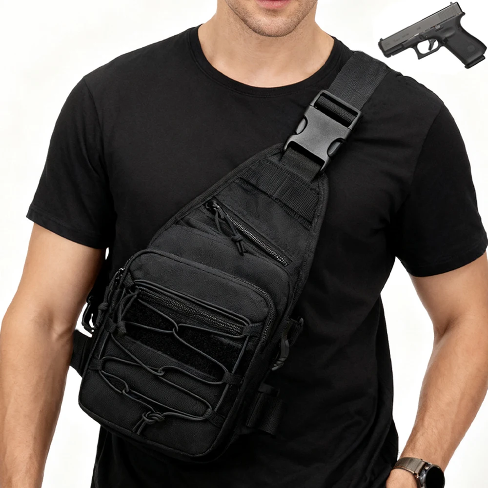 Edc Concealed Carry Sling Bag - Borsa Tattica per Armi, Borsa a