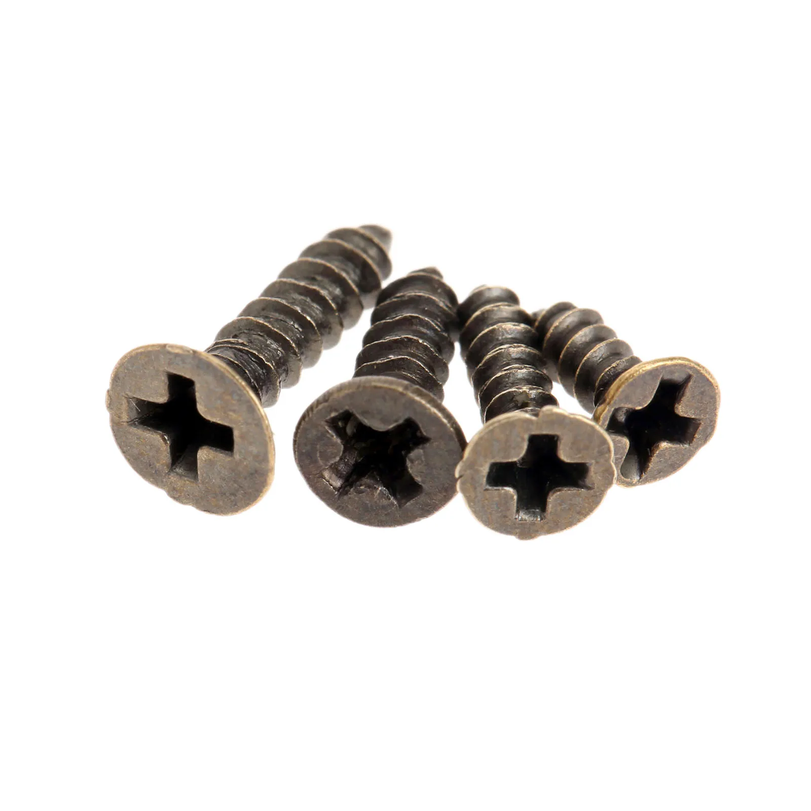 200Pcs Antique Bronze Phillips Head Self-tapping Screws Fasteners Hardware Accessories M2x6mm/M2x8mm/M2.5x8mm/M2.5x10mm