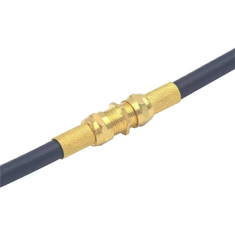 A45U 10 قطعة موصل كابل محوري ، RG6 F-نوع مطلية بالذهب محول أنثى إلى أنثى موسع كابل محوري لكابلات التلفزيون