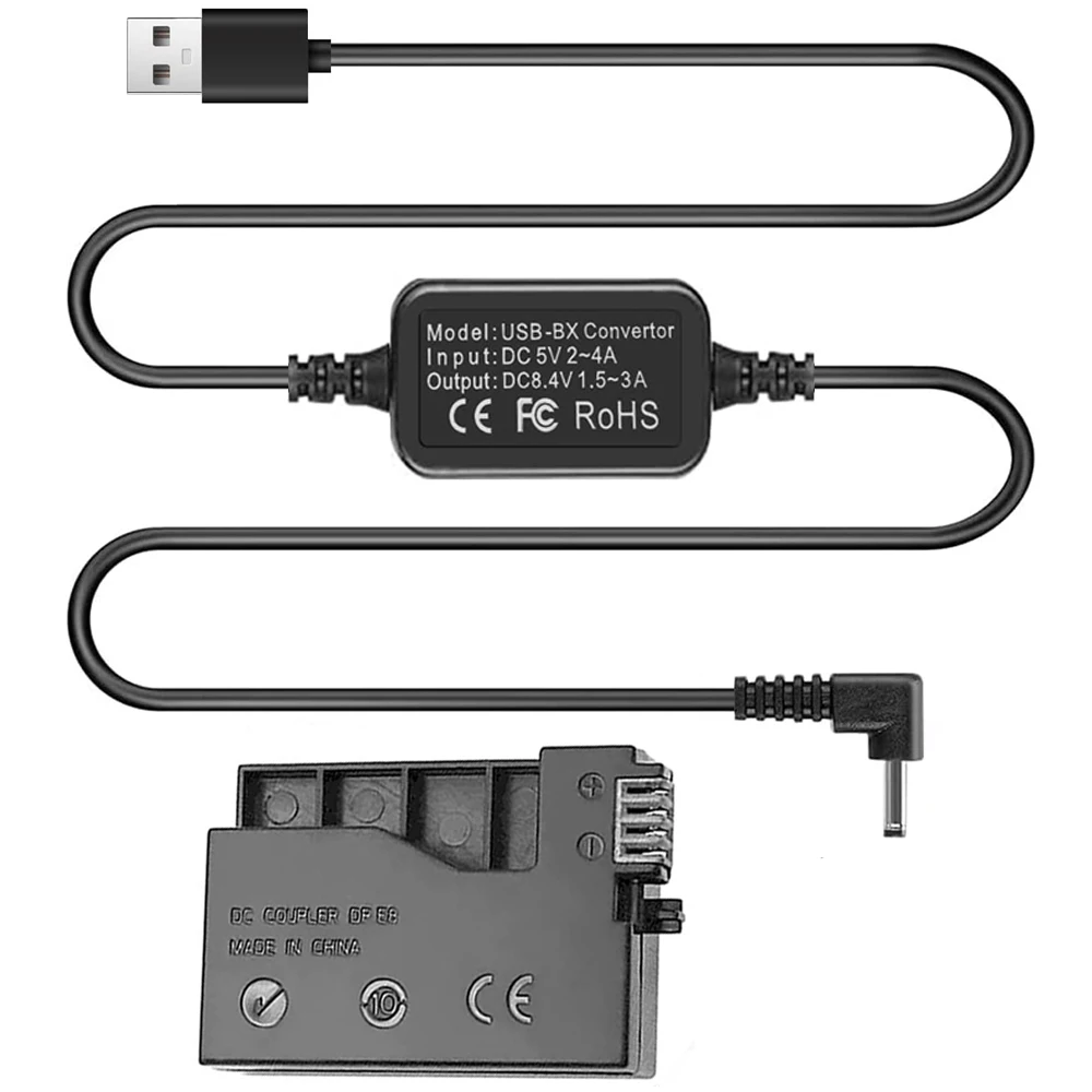 5V USB Convertor to DR-E8 DC Coupler LP-E8 Dummy Battery for EOS Rebel T2i T3i T4i T5i 550D 600D 650D 700D Kiss X4,X5,X6 Digital