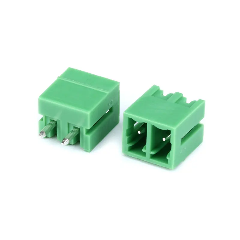 2Pcs KF2EDG 3.81 Welding Docking 15EDG 3.81MM Straight Curved Needle Terminal Block connector PCB plug-in type Terminal Block
