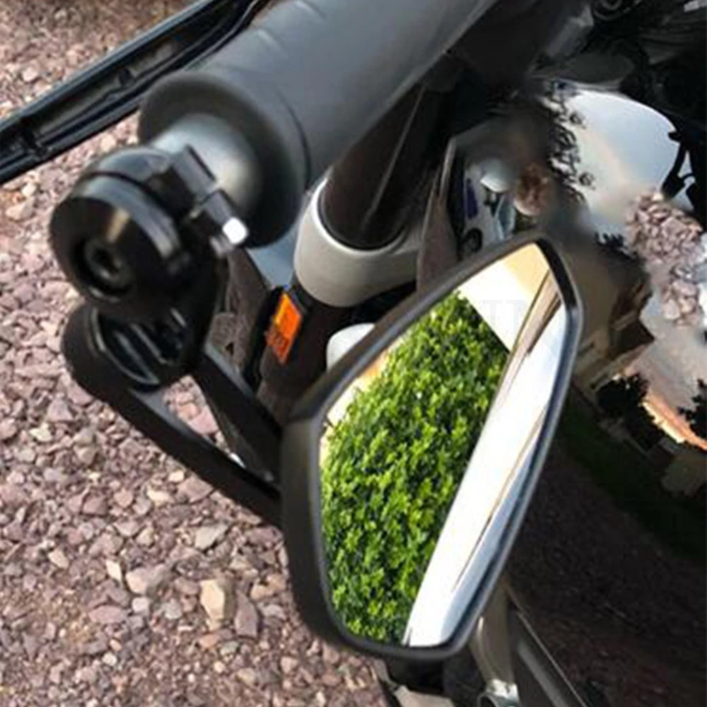 Universal black 7/8\'\' 22mm motorcycle side mirror handlebar end mirror for Yamaha R1 R6 R125 R15 FZ16 FZ1 MT09 MT07 FZ6 XJR1300