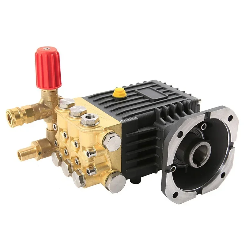 High pressure washer brass triplex plunger pump 100-300bar 15-18LPM suitablefor electric motor gasoline engine diesel engine