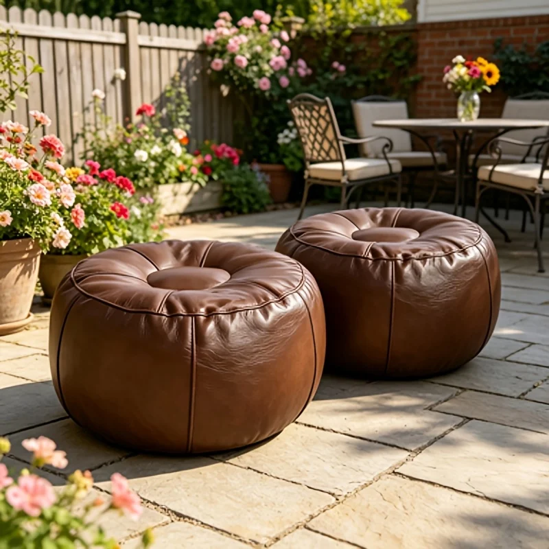 2-Pack Storage Bean Bag Cover: Pumpkin-shaped oval bean bag cover