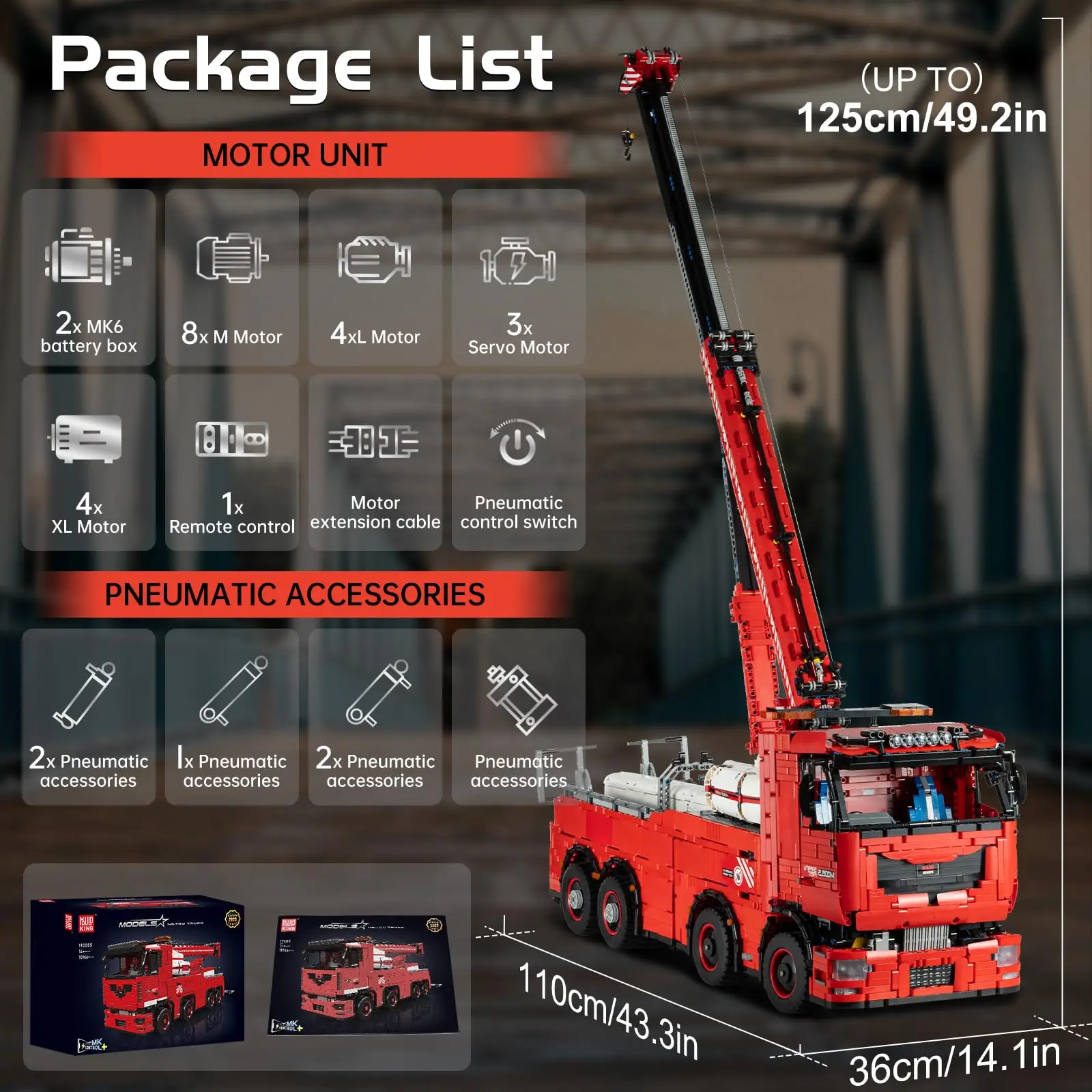 قالب الملك 19008 التقنية سيارة بنة التحكم عن بعد سحب نماذج من الشاحنات الجمعية سيارة ألعاب الطوب الاطفال هدية الكريسماس #6