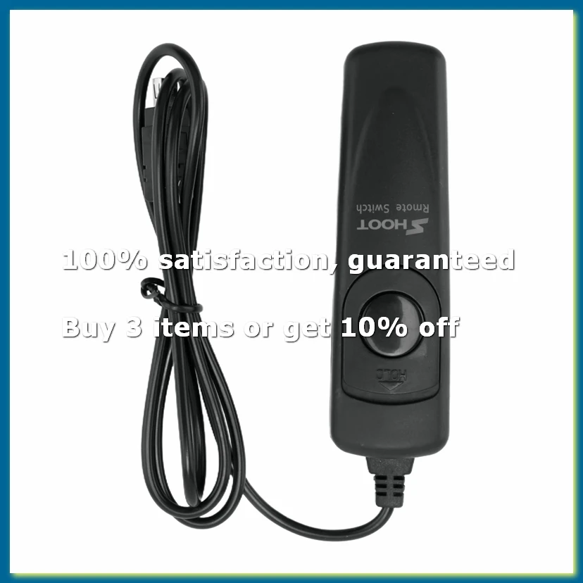 -DC2 Remote Release for Cord Shutter Trigger for D90 D600 D3200 D3300 D5000 D5100 D5200 D5300 D7000 Digital SLR Cameras-DTD2