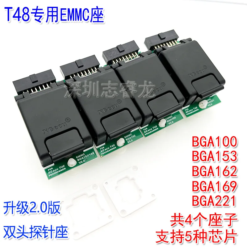 XGecu T48 EMMC BGA153/BGA169 BGA100 BGA162 BGA221 High Speed Reader