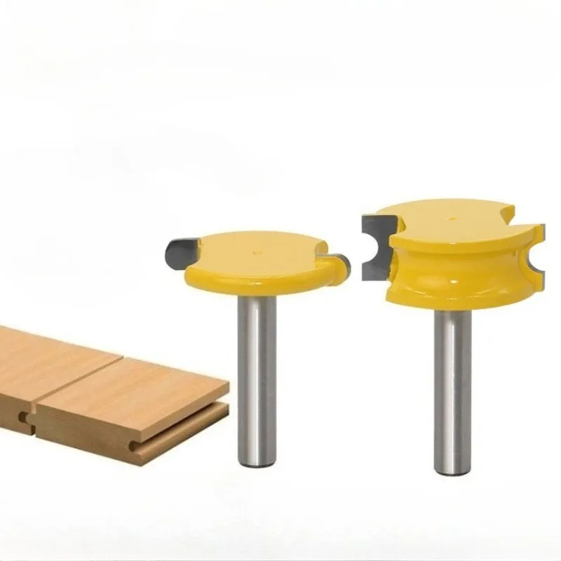 Juego de 2 fresas de vástago de 8 mm para tallado de madera, flautas y cuentas, multifunción, de aleación de cobalto para carpintería