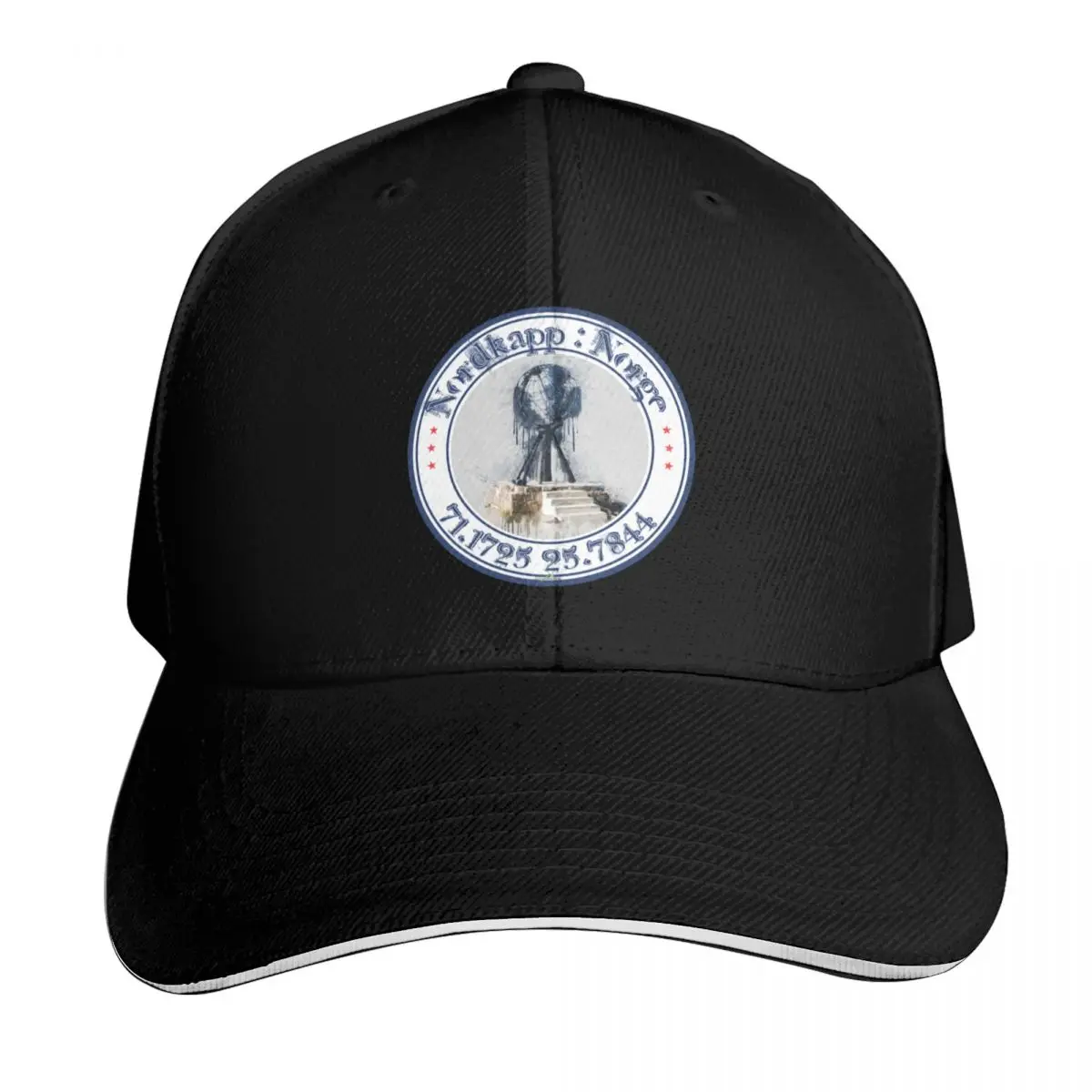Nordkapp North Cape Norway Sticker T-Shirt 01 Baseball Cap Gift for Him Her Casual Daily Wear Quick Dry Performance