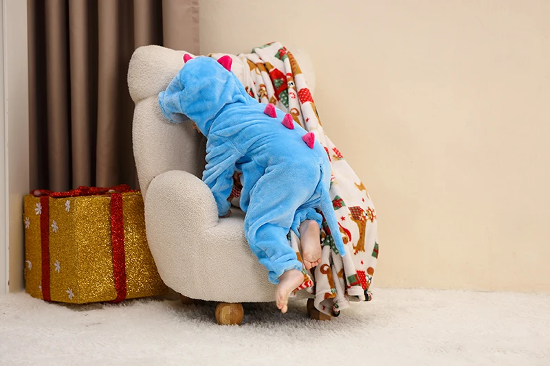 MICHLEY Karneval Baby Strampler Flanell Cosplay Kleinkind Säugling Kleidung Overall Bodysuits Jumpsuit Kostüm für Mädchen Jungen – Detail 10