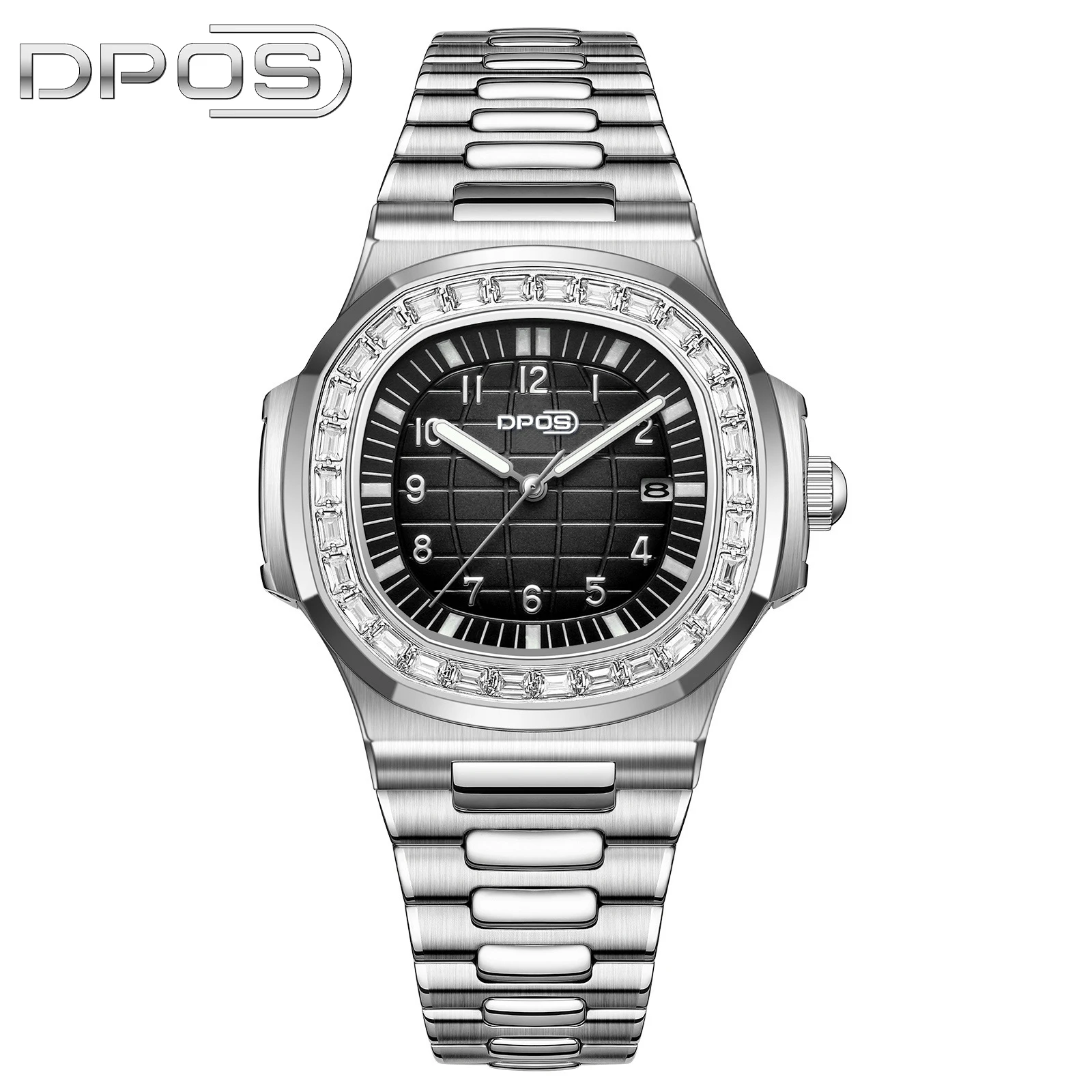 DPOS Men\'s quartz watches waterproof wrist  high-end luxury alloy  auto movement free shipping shipp  Men gift watches