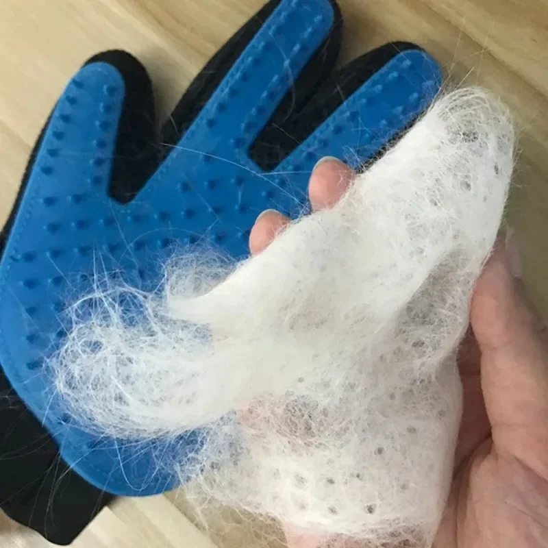 Guante de aseo de silicona suave para gatos y perros, quita pelo - imagen 3
