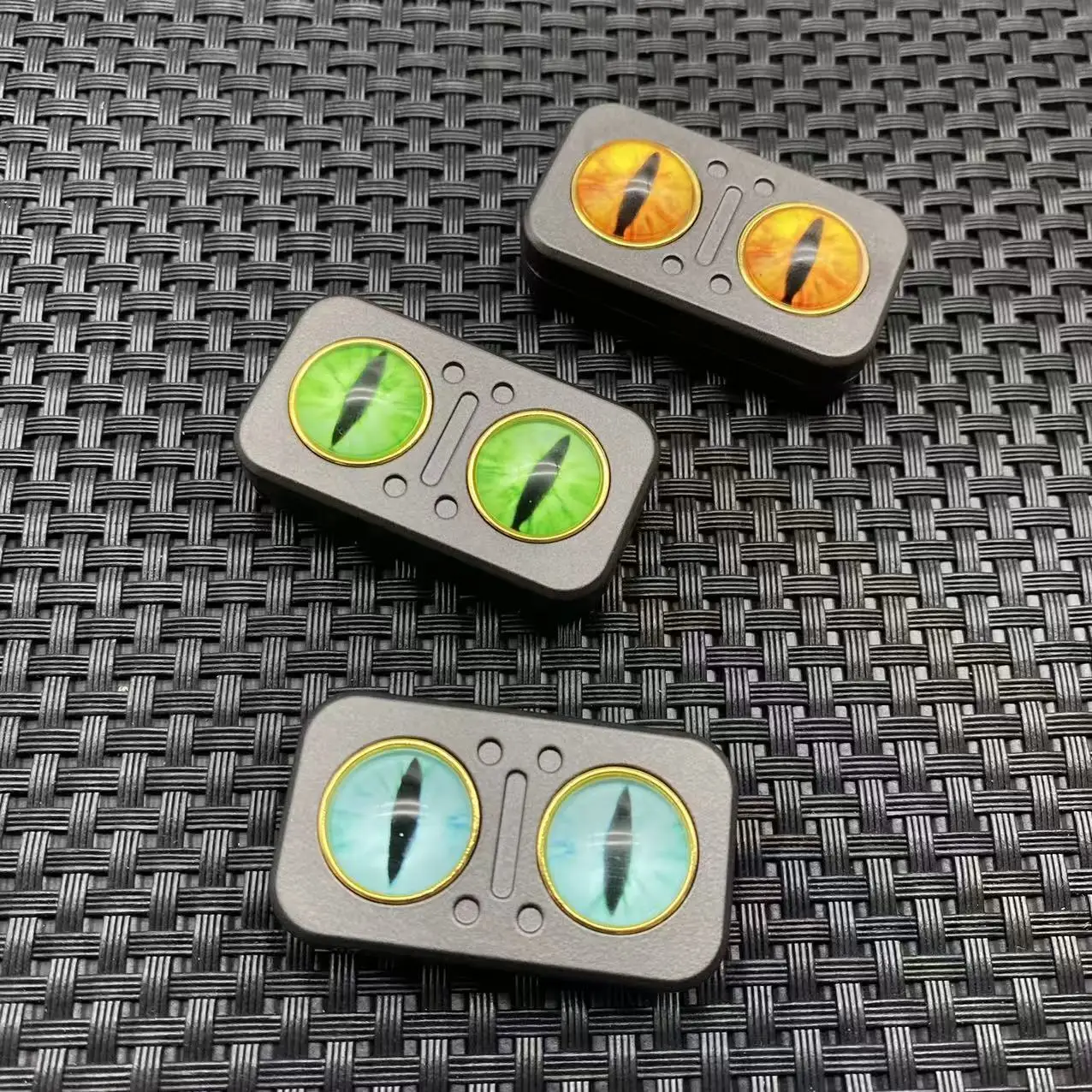 Gufo rotante cursore meccanico push card magnetico clicker Fidget Spinner piastra di spinta giocattolo sensoriale antistress in lega EDC