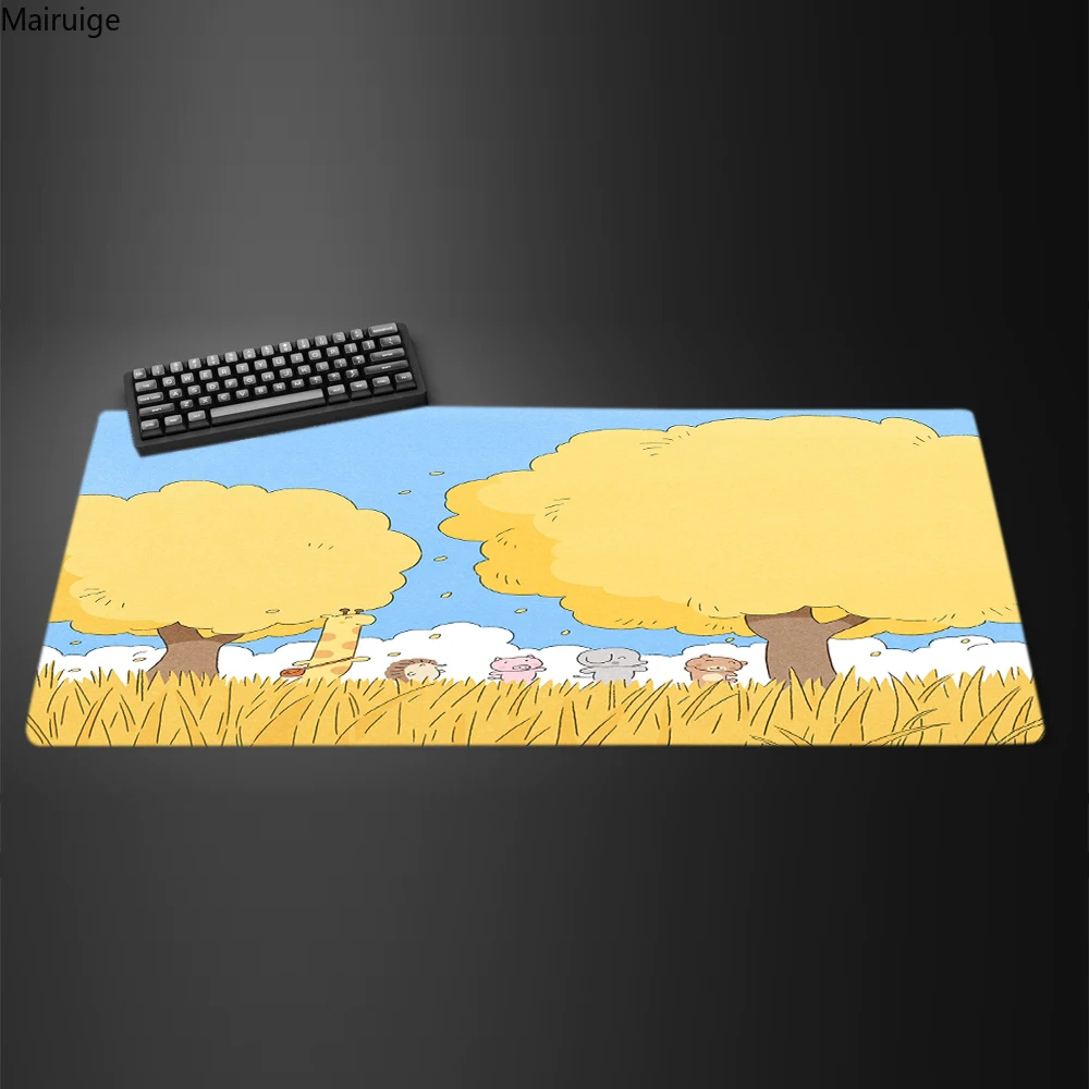 kawaii rabbit Mausepad Computer Keyboard Large Mouse Pad Desk Mat Office Accessories Cabinet Cushion Pc Gaming Non-Slip HD Rug
