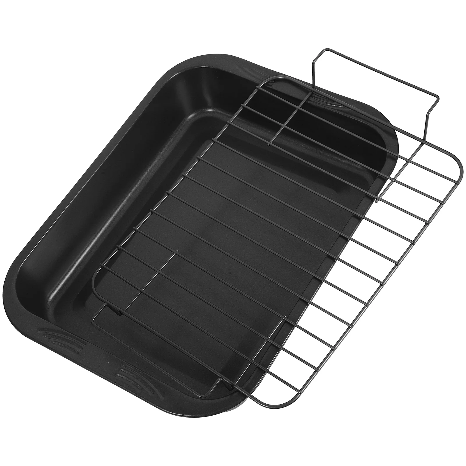 

1 set 1 Set Of Non-Stick Carbon Steel Rectangle Baking Pan For Oven Cake Cookie Bread Deep Kitchen Tray Reusable Baking Supplies