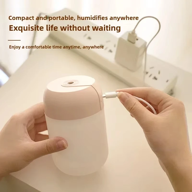 300ml Portable Air Humidifier Aroma Oil Humidificador for Home Car USB Cool Mist Sprayer with Colorful Soft Night Light Purifier