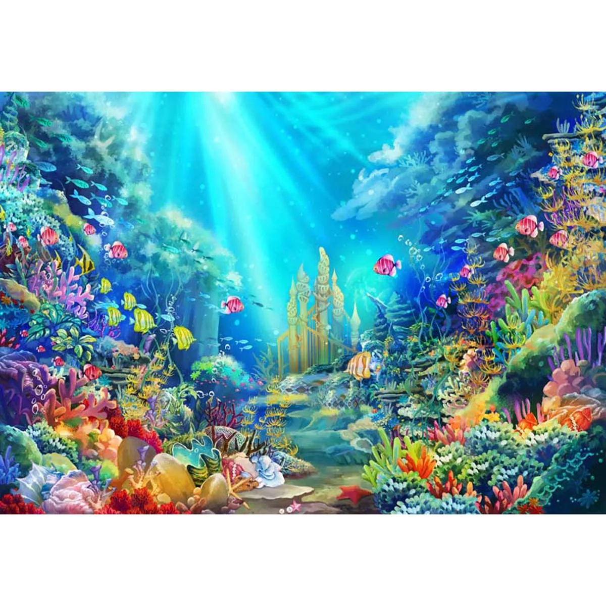 Allenjoy Under the Sea Little Mermaid Photography Backdrop