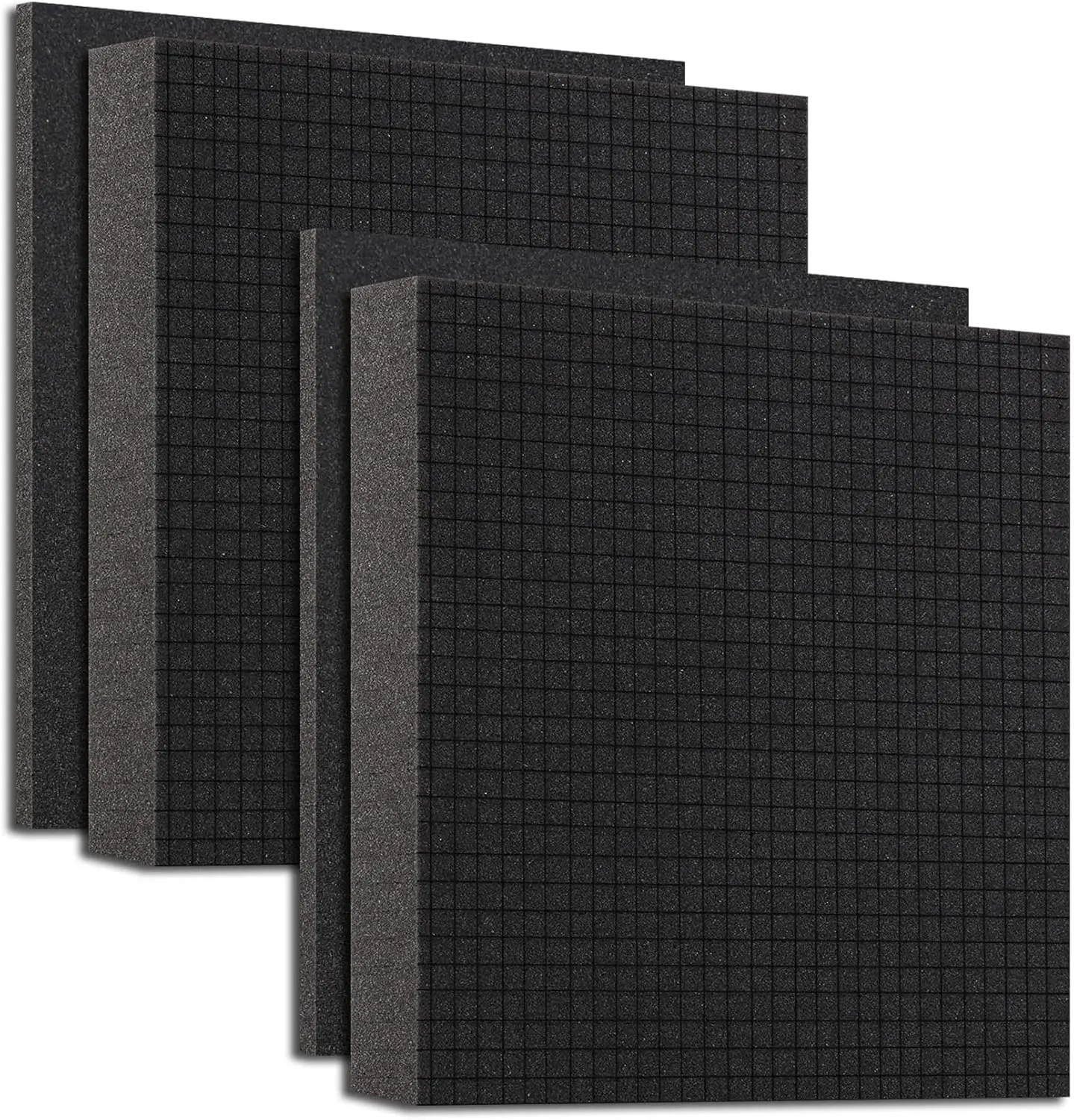 

Pre-Cubed Pick & Pluck Foam Sheets 2-Pack 12x12x2 inch Polyurethane Foam for Toolbox Drawer Storage and Crafts