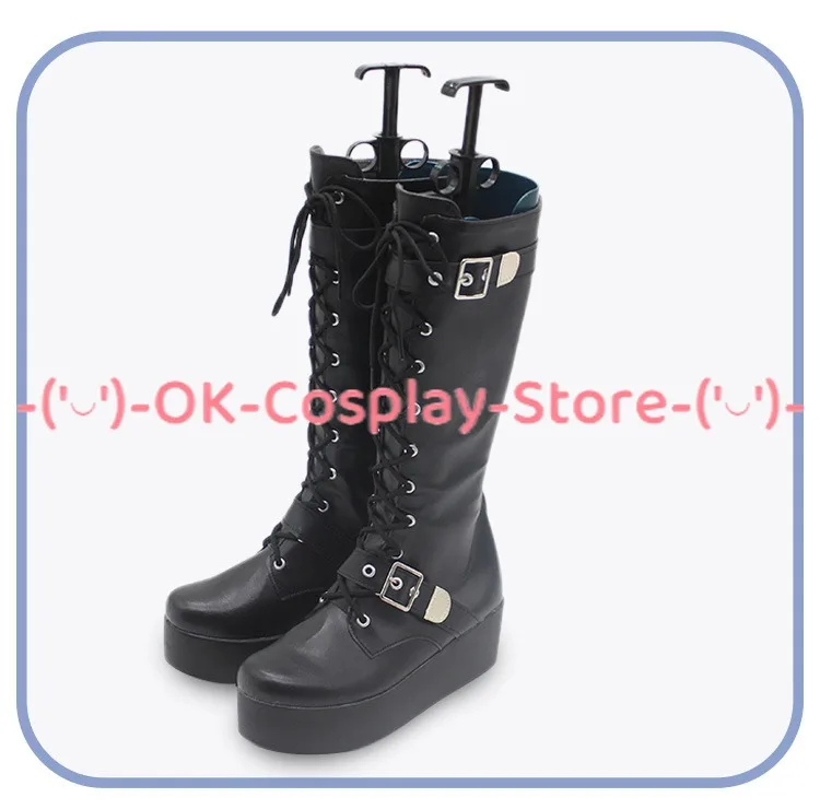 Ceres Fauna Cosplay Shoes Halloween Carnival Boots PU Leather Shoes Vtuber Cosplay Props Custom Made