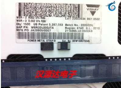 20pcs/lot WSR-3 0.002R 5% WSR32L000JTA 3W 4527 chips Electronic new
