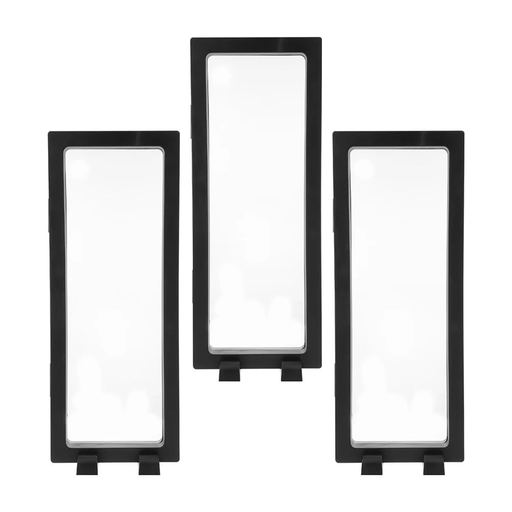 

3 Sets Transparent Jewelry Display Rack Floating Storage St for Necklaces Earrings ganizer Dust Proof PE Film Necklace Display