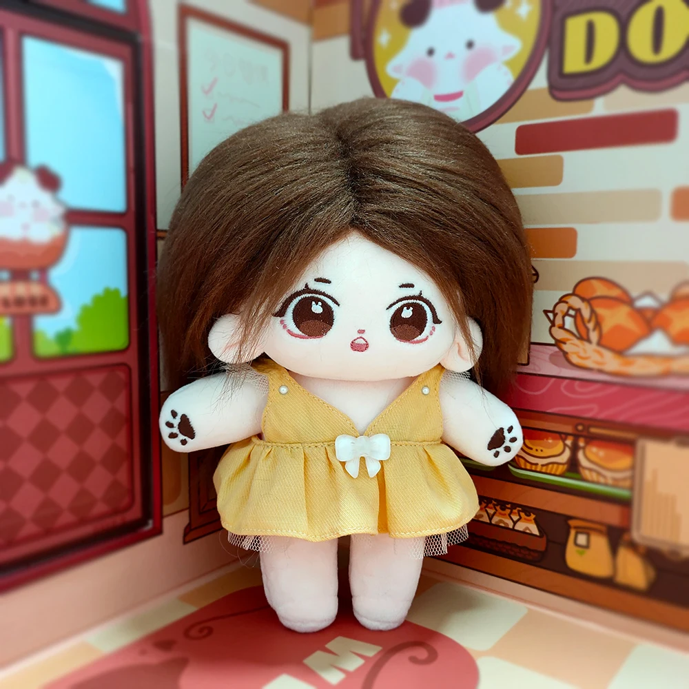 20cm IDol Doll Plush Cotton Star Dolls Kawaii Stuffed Baby Plushies No Attributes Dolls Toys Fans Collection Children Gifts