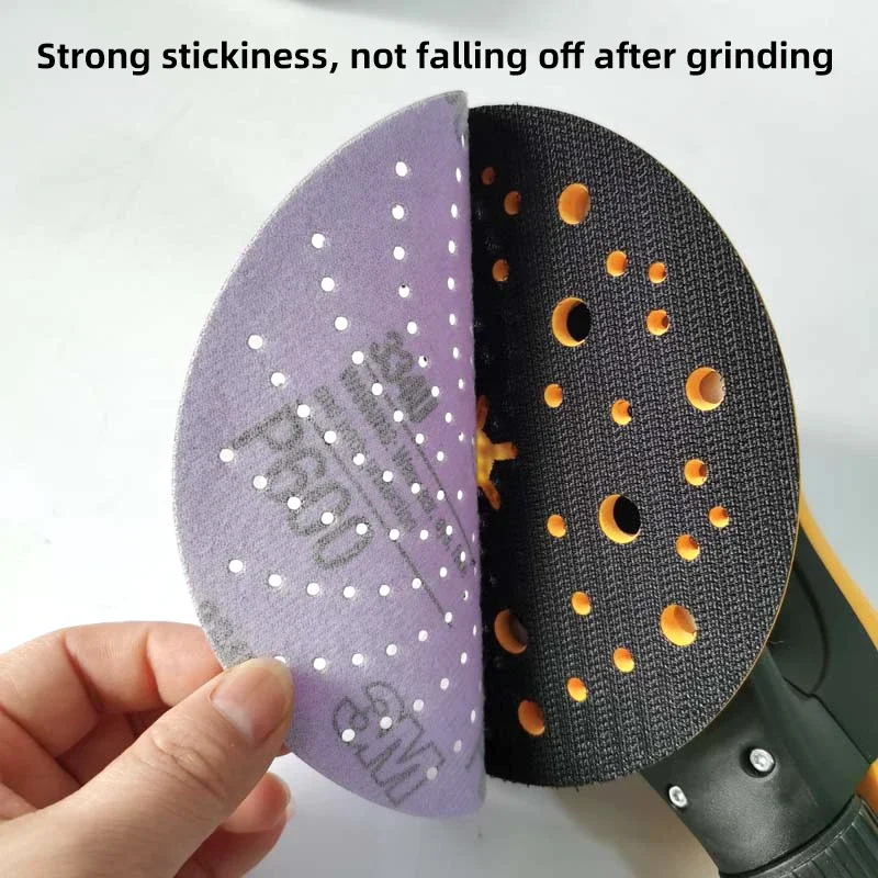 10pcs Purple clean sanding disc   cyclone sandpaper porous dry grinding round 6 inch 150mm disc industrial grinding car