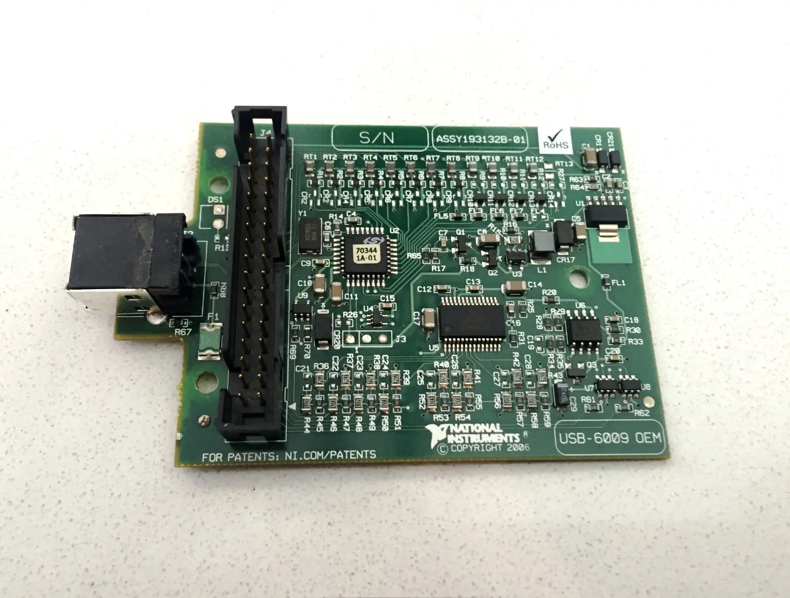 Zn Data Collection Card, Original NI, USB-6009 OEM