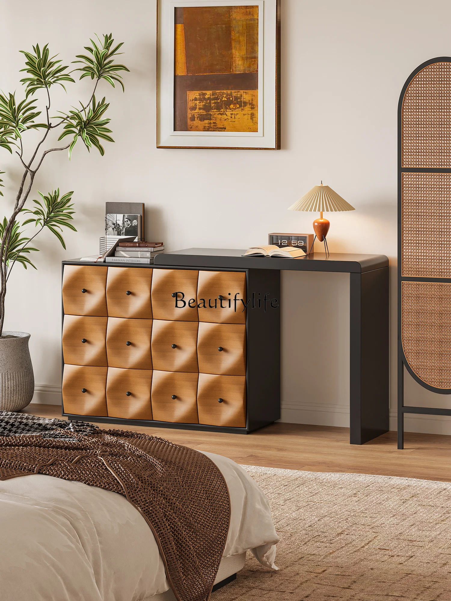 

5Medieval diamond dresser chest cabinet integrated bedroom storage cabinet makeup table